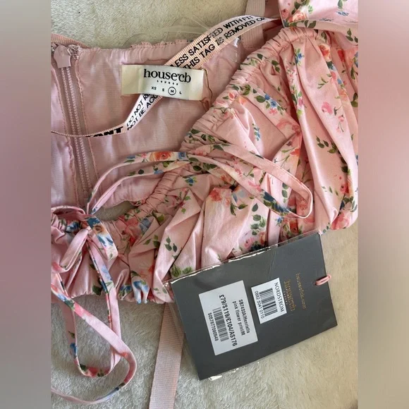 NWT House of CB Henrietta Shirred Bralette Top - Picture 10 of 15